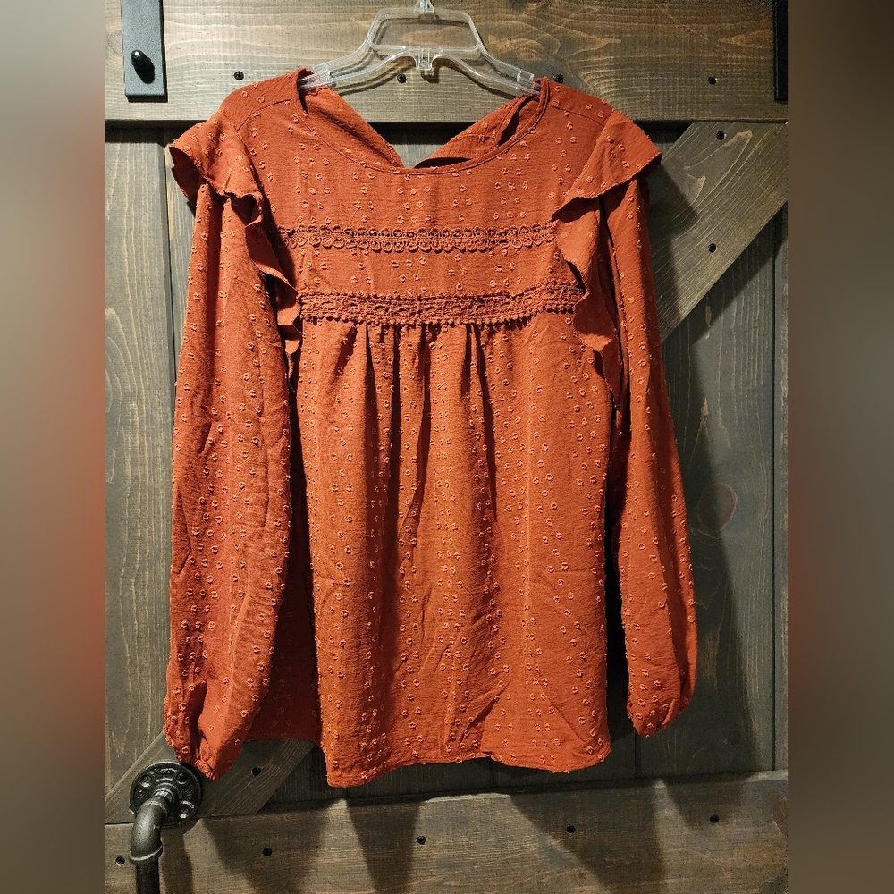 PRETTYGARDEN Burnt Red Size L
